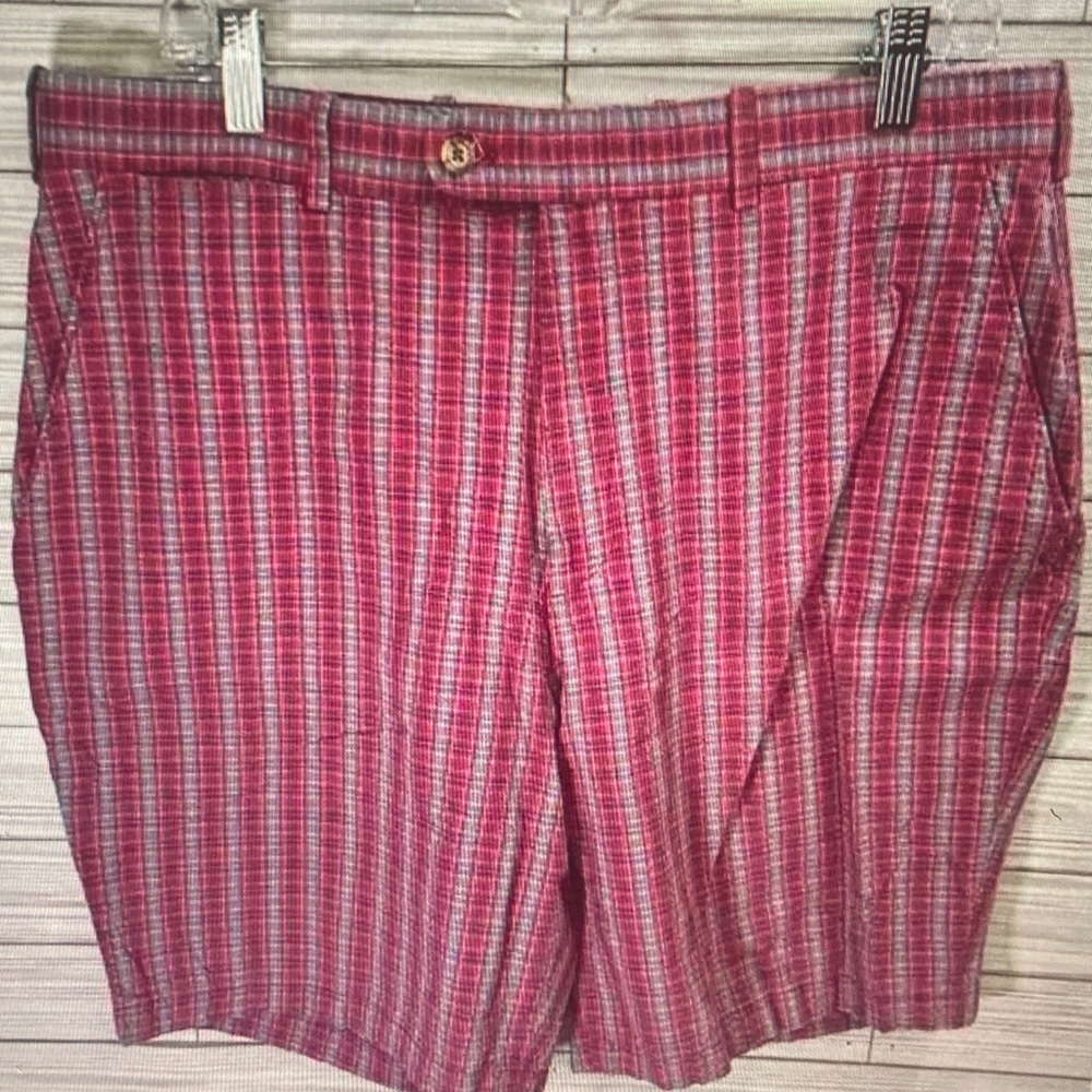 Peter Millar Blue and White Striped Fabric